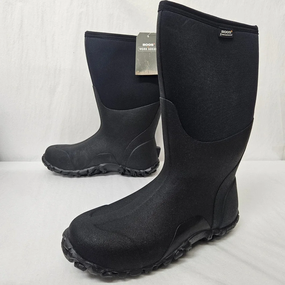 Bogs Classic High Black Winter Boots Waterproof Insulated 60142-001 Mens Size 13